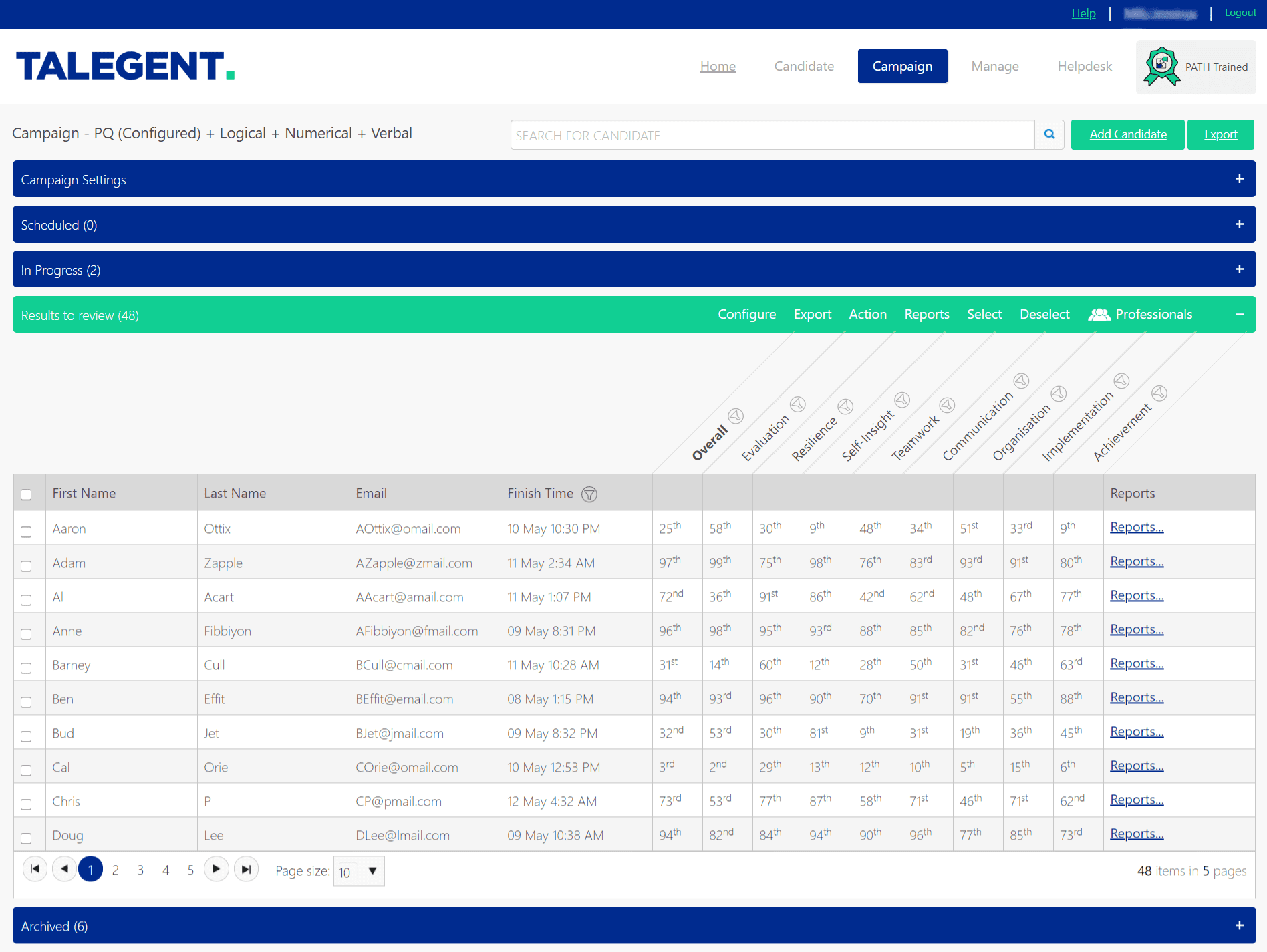 Results Platform